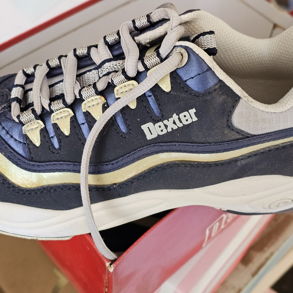 Dexter Navy and Gold Athletic Shoes